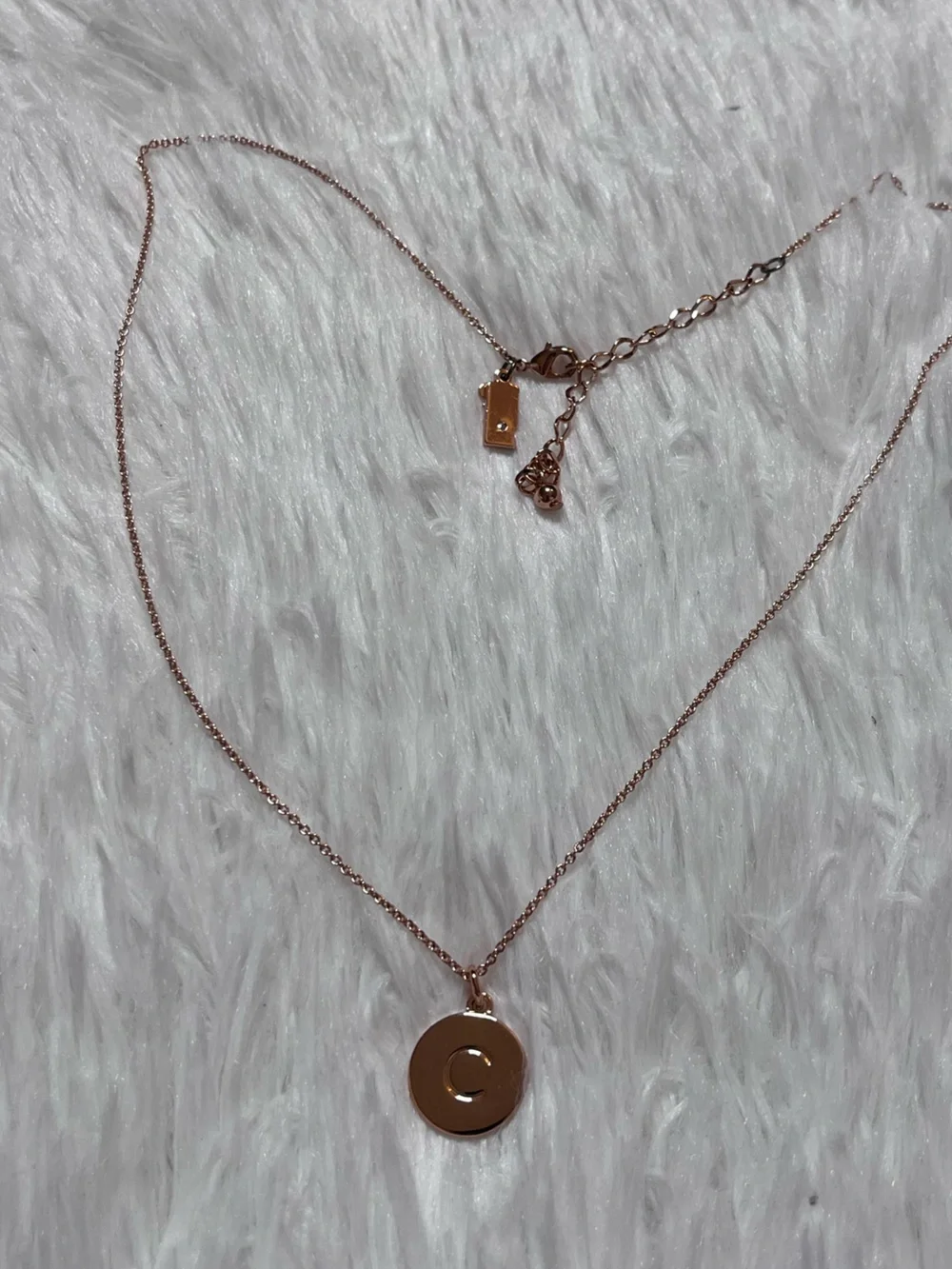 kate spade Rose Gold Initial C Pendant Necklace